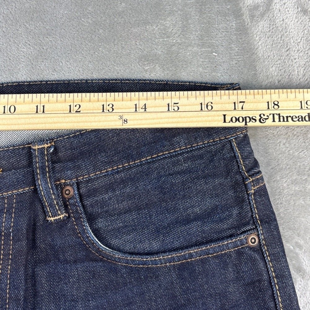 Gap Jeans Mens 33x32 1969 Original Dark Wash Ringspun Denim - Picture 4 of 9